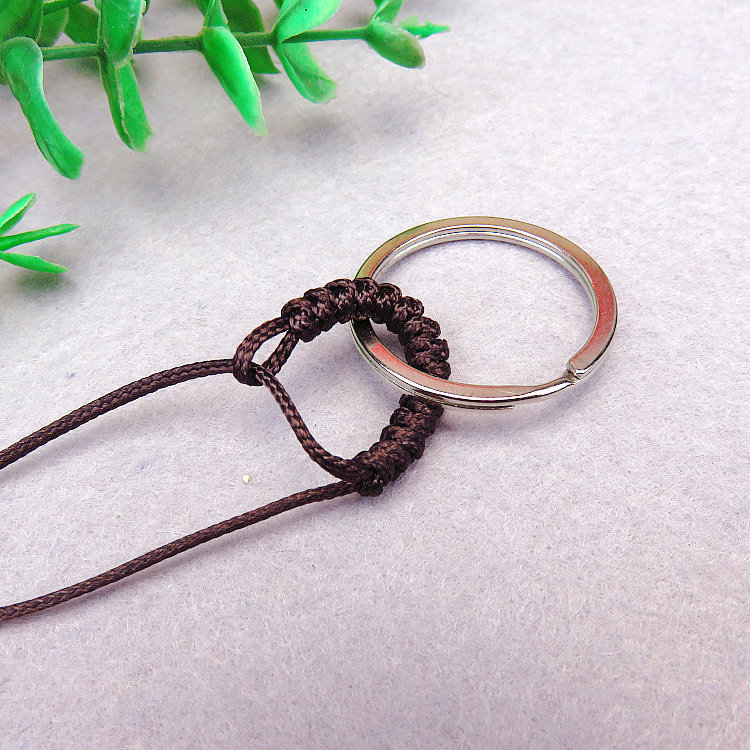 手工编织金刚结钥匙扣挂件挂绳饰品配件半成品配饰 含木珠钥匙圈