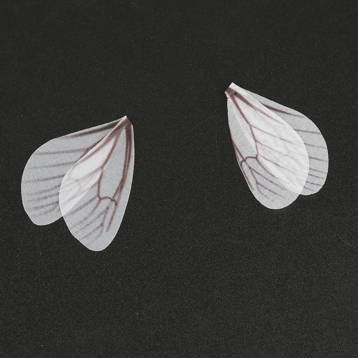 薄纱半透明布艺蝴蝶翅膀禅翼纱片挂件diy手工制作耳环材料配件