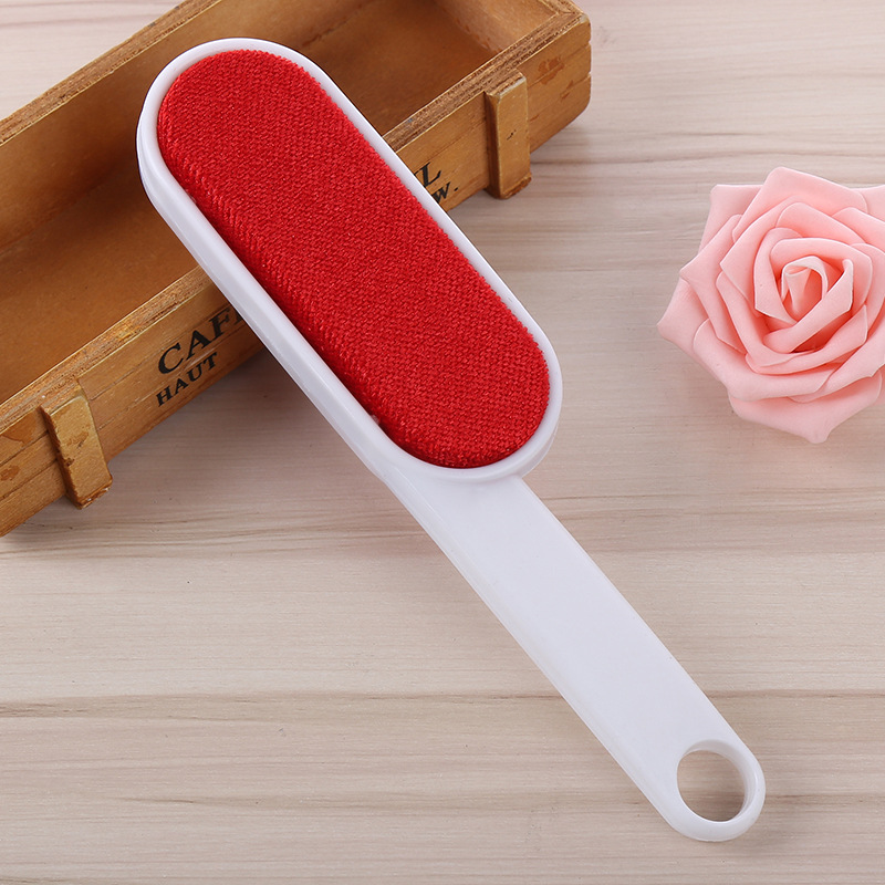 淘宝新款白色双面静电刷衣物灰尘刷吸毛刷除尘刷厂家定制批发