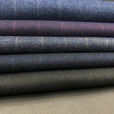 平纹西装面料几何梭织弹力舒适西装西裤提花布欧美休闲裤布料