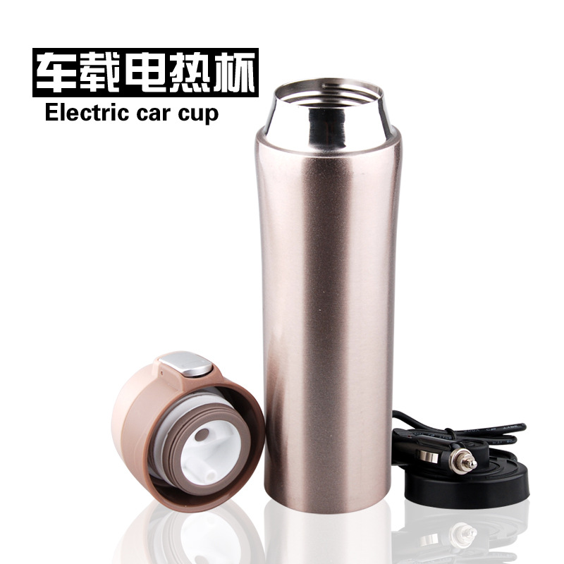 Factory Wholesale Car Stainless Steel Heating Cup 12V Car Water Boiling Cup New Car Mounted Electric Cup