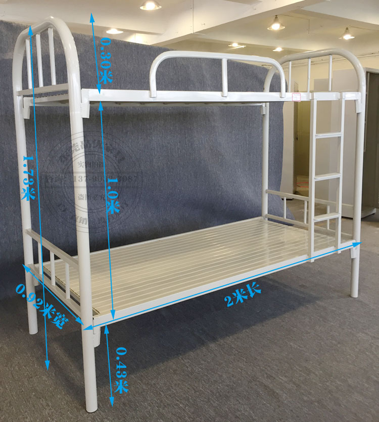 学生上下铺铁床 宿舍双层床 高低床 上下铺铁床员工铁床 双层铁床