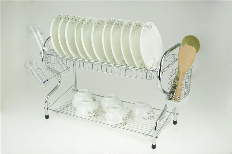 Dish Rack Special Offer Us and Europe Iron Plated with Chromium Draining Rack/Draining Bowl Rack/Dish Rack/Storage Rack