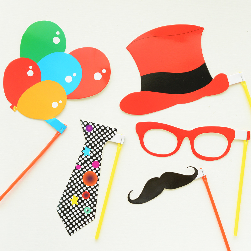 批发小丑眼睛帽子可爱摄影道具