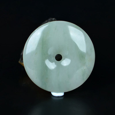 天然玉石平安扣挂件新疆天山翠平安扣正品新款冰翠平安扣吊坠批发