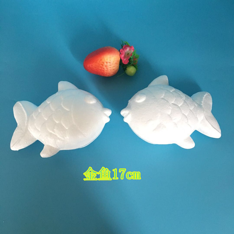 厂家直销 泡沫金鱼摆件17cm eps泡沫装饰品|保丽龙文教造型玩具
