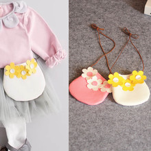 韩版儿童包儿童斜挎包女童粉色公主包花朵时尚零钱包