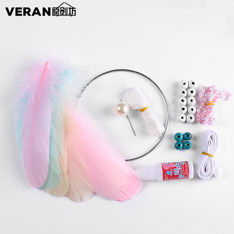 Diy Material Package Dreamcatcher Colorful Floating Dreamcatcher Hanging Wind Chimes Handmade Gift Diy056