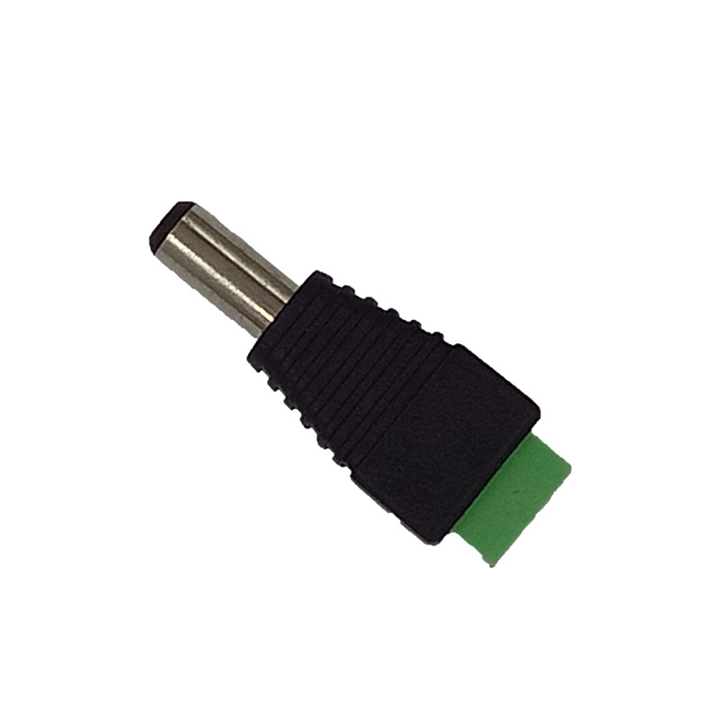 免焊接头 dc插头 5.5*2.1mm 母座转接母头 监控摄像机电源转接头