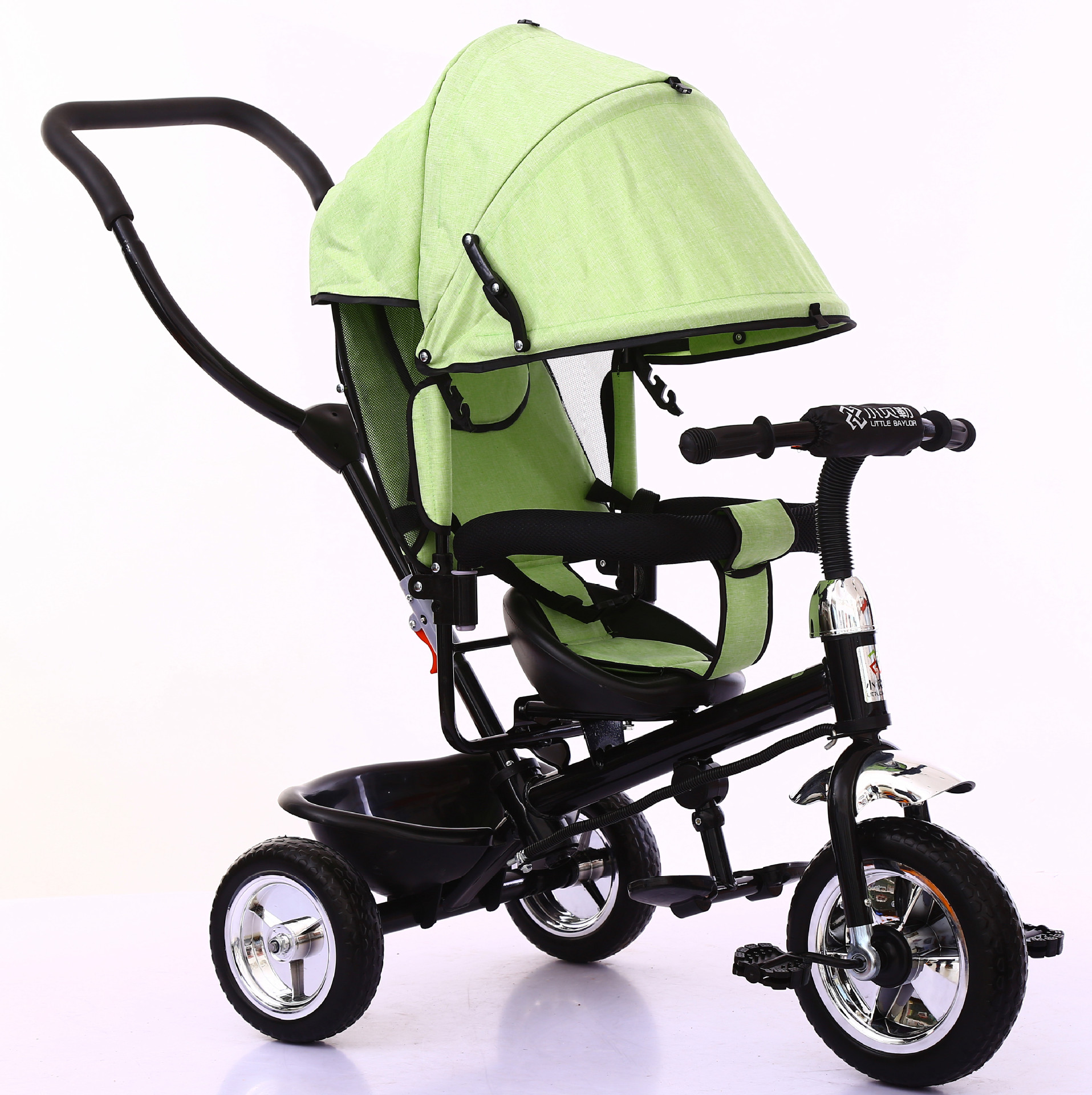 小贝勒6501儿童三轮车,婴儿手推三轮车宝宝脚踏车