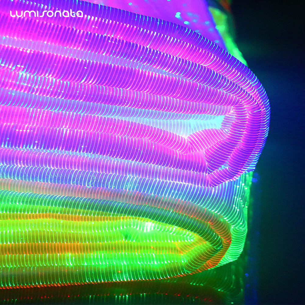 夜光发光布料面料光纤发光布料 发光夜光发光布料面料 led光纤布