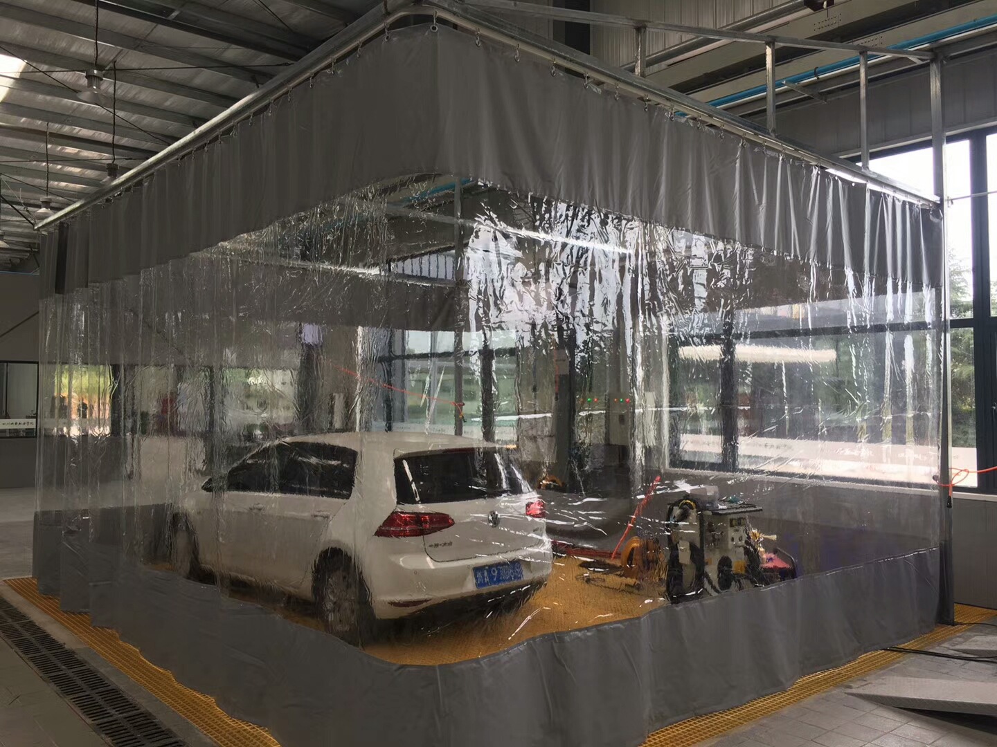 洗车防水门帘适用于汽车美容4s店车间洗车店隔断帘子防尘拉帘定制