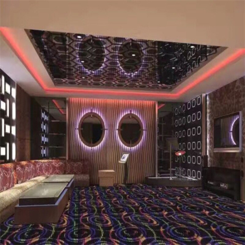 ktv包房酒吧夜店舞台吸音满铺地毯防火阻燃丙纶圈绒地毯厂家直销