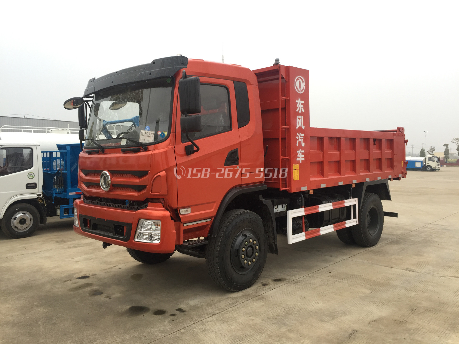 东风自卸车 单桥蓝牌 东风 双顶 前置单顶 4.2米车厢-阿里巴巴