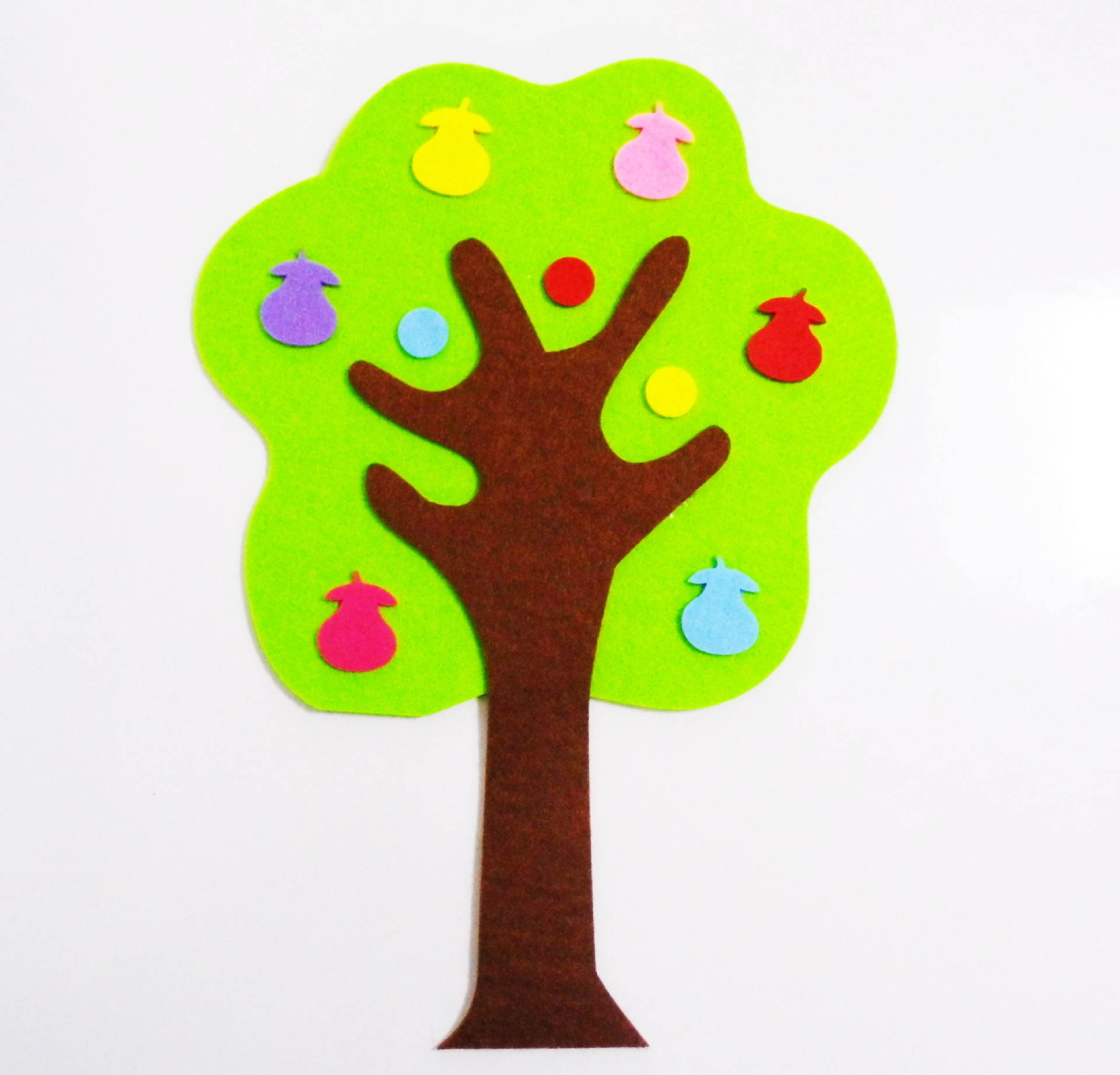 新款教室装饰美化墙贴幼儿园卡通树梨树贴饰幼儿园墙贴规格定制