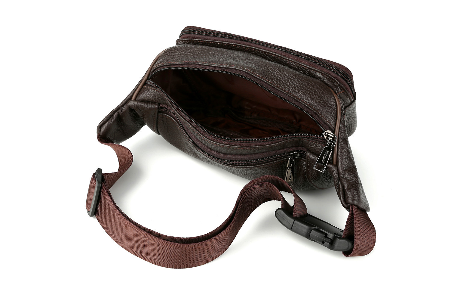 大号腰包男真皮挎包多功能大容量头层牛皮休闲手机生意收钱包