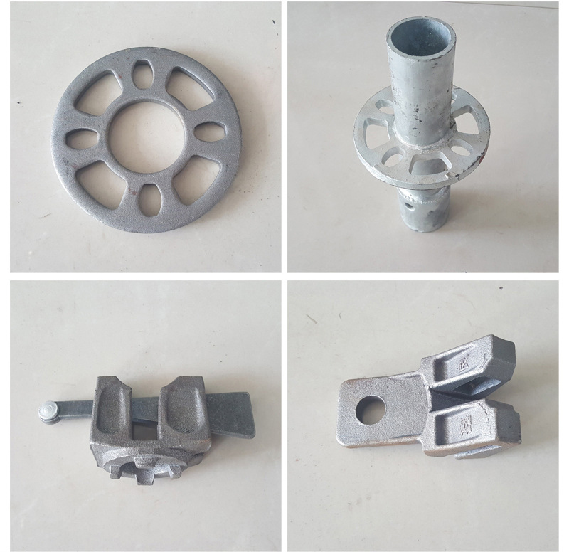 租赁承插型盘扣式脚手架 新型建筑模板支撑配件 圆盘脚