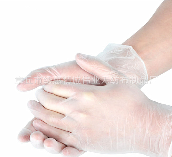 Pvc Gloves Disposable Pvc Gloves Transparent Protective Thickening Beauty