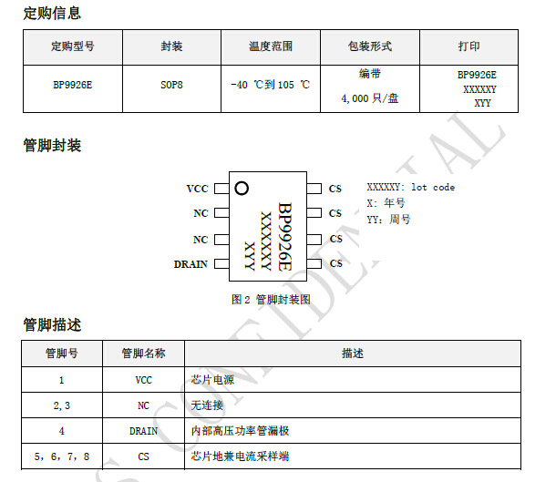晶丰bp9926e明源半导体acdc非隔离产品系列晶丰明