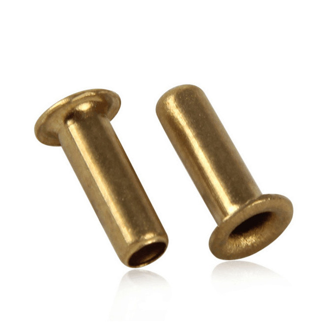 工厂加工定做铆钉 空心铜铆钉平头 管状全铜空心铆钉 非标定制