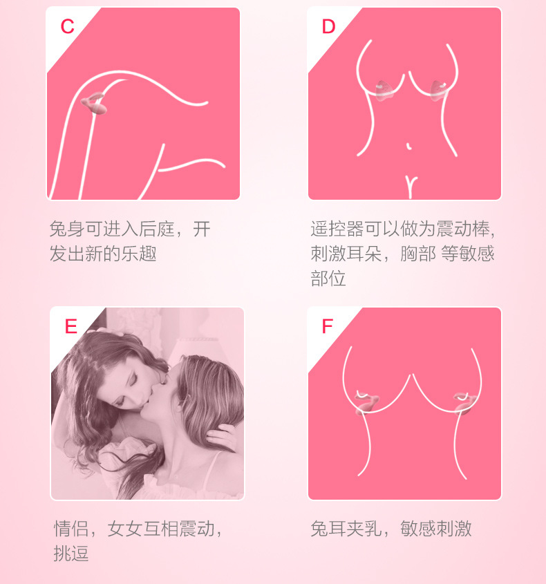 欧亚思欲兔无线双震隐形穿戴情趣跳蛋女用 防水强震刺激阴蒂跳蛋