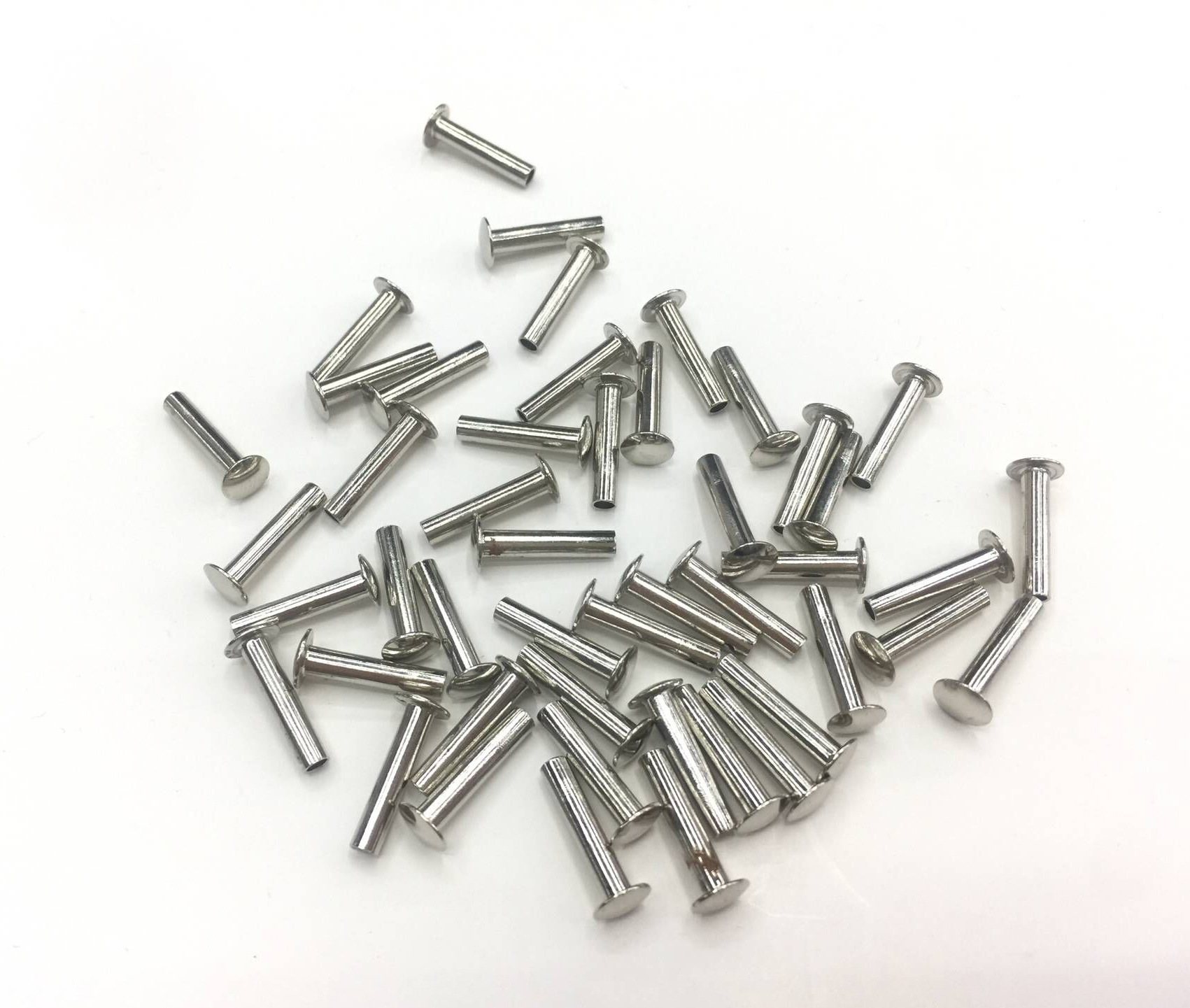 浙江工厂直销不锈钢半空心铆钉平面中空钉束口钉铝箱拉杆箱