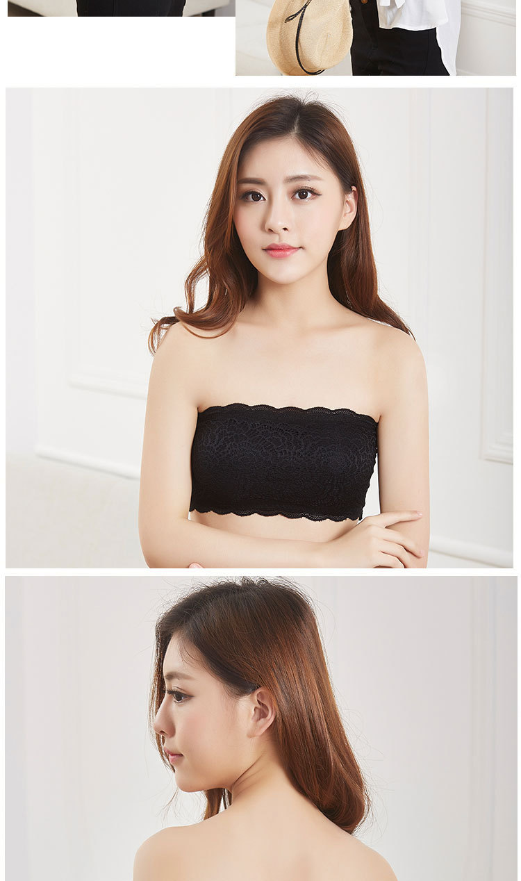 新款无肩带文胸防走光裹胸围胸一字抹胸女士内衣文胸无钢圈厂家