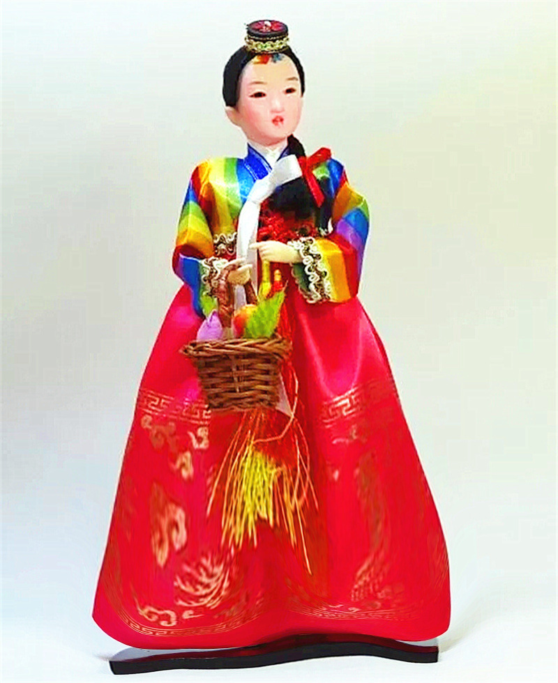 朝鲜族人偶韩服工艺品娃娃娟人料理店开业装修装饰品摆件家居摆设
