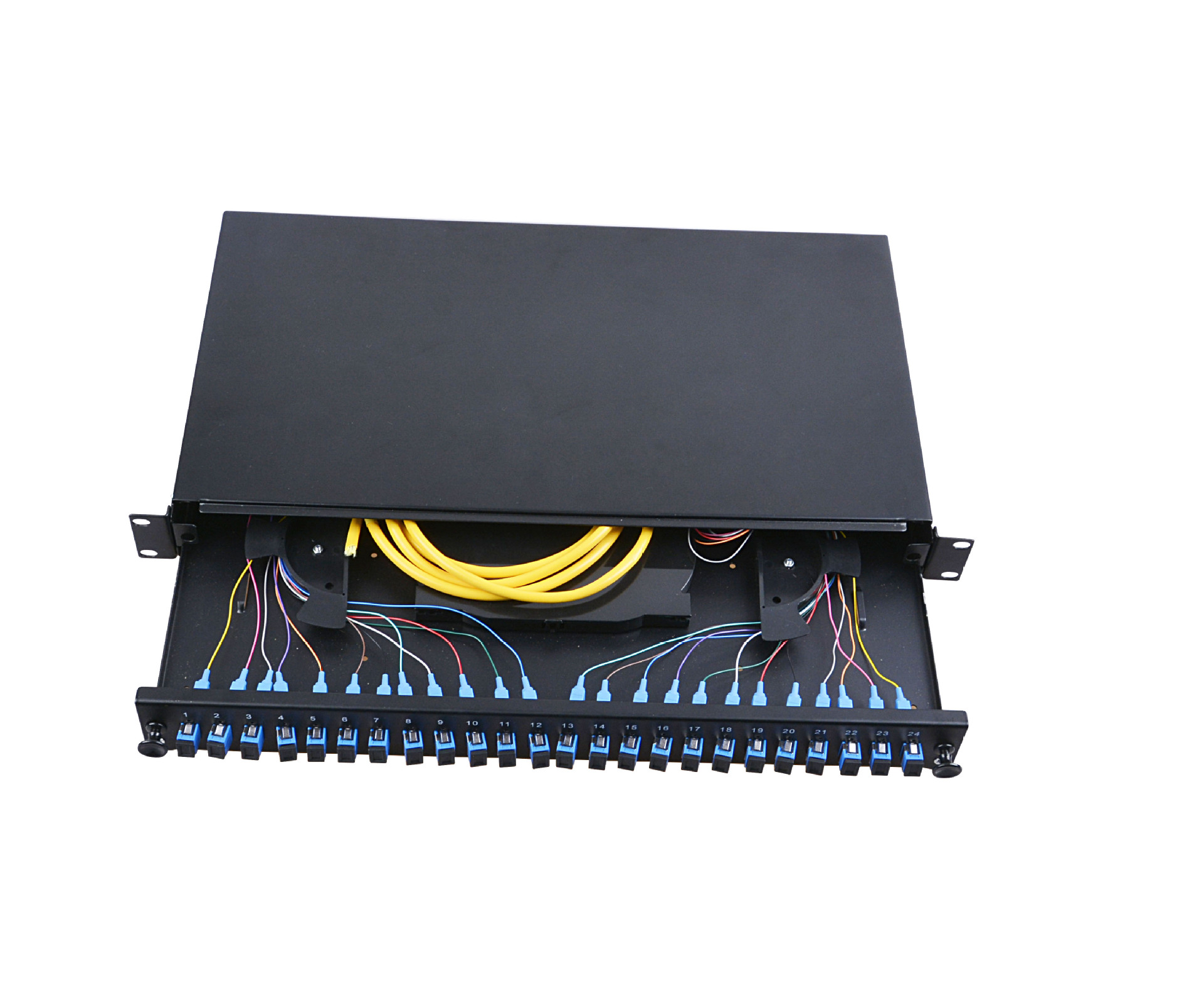 1u 12芯光纤配线架sc/fc/upc/apc