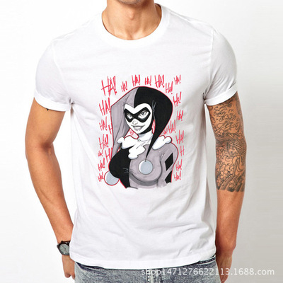速卖通热销爆款美国漫画坏蛋deadpool 情侣装欧美男女同款印花t恤