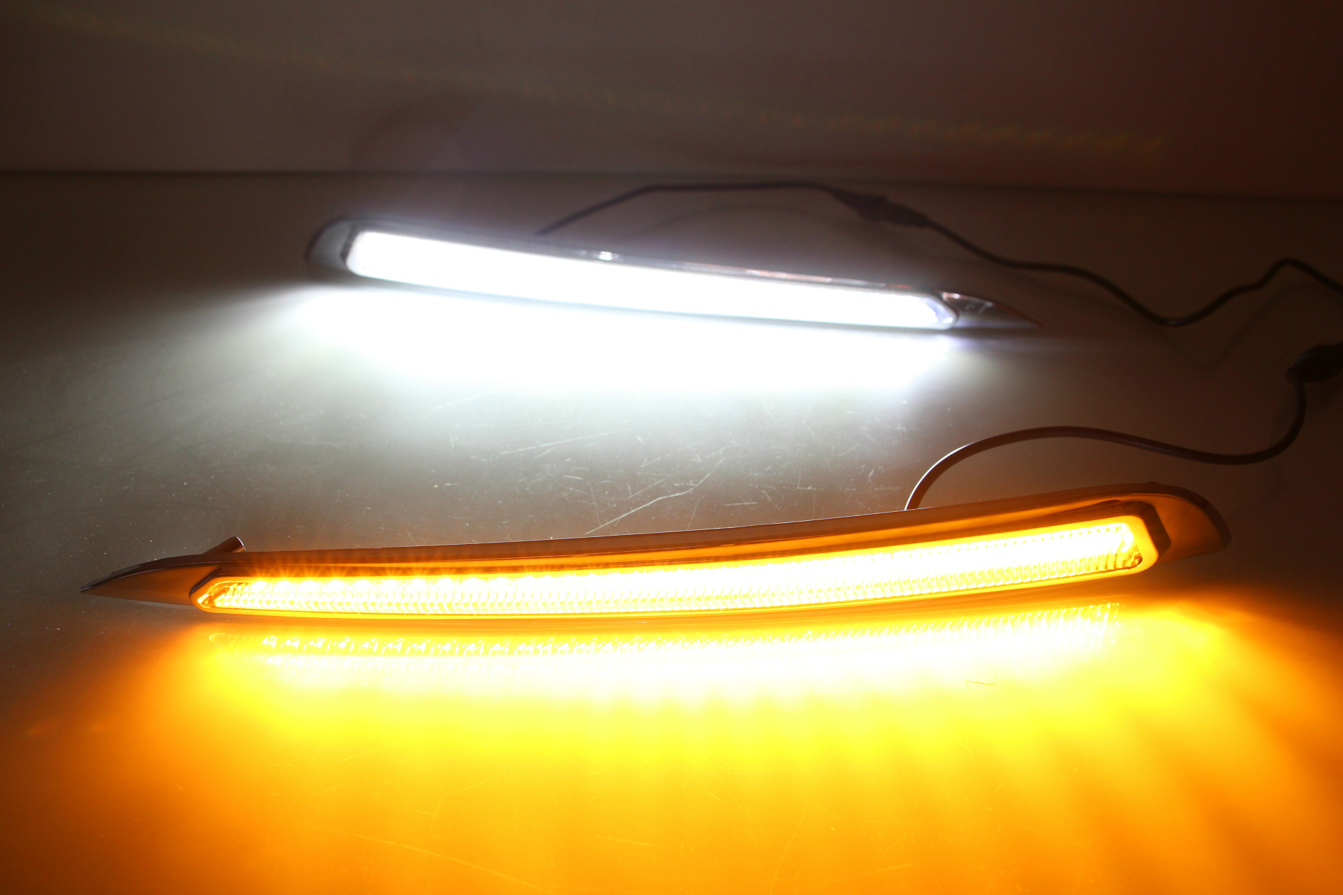 适用于16-17标致308日行灯专车led日间行车灯带转向灯改装