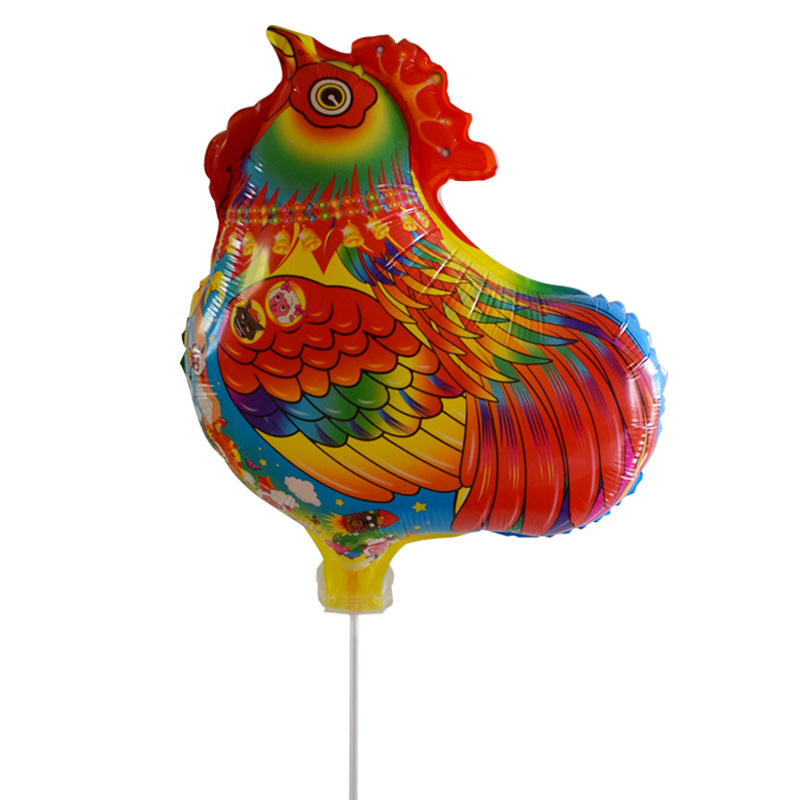 大号夹片托杆气球微商地推卡通气球卡通造型儿童充气玩具地摊气球