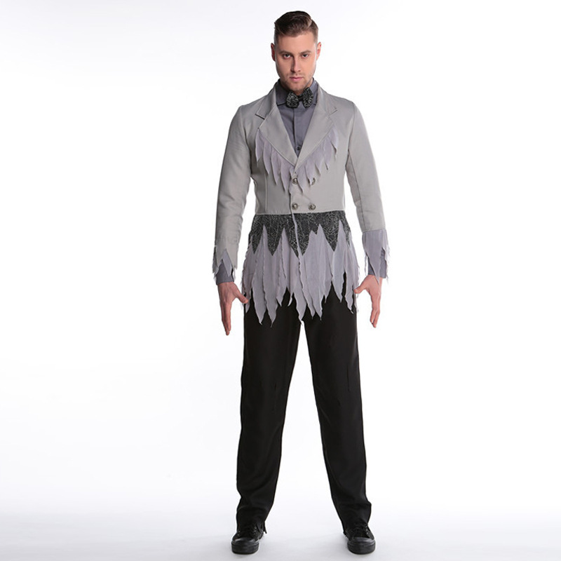 万圣节吸血鬼男成人僵尸cosplay角色扮演丧尸装化妆舞会演出服