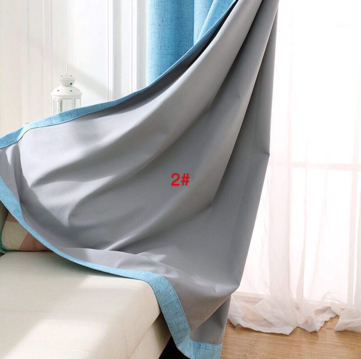 棉麻涂层遮光窗帘 防晒隔热遮光窗帘 家装工程窗帘布