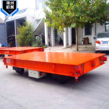 电动万向轮旋转无轨地平车牵引式电动平板车