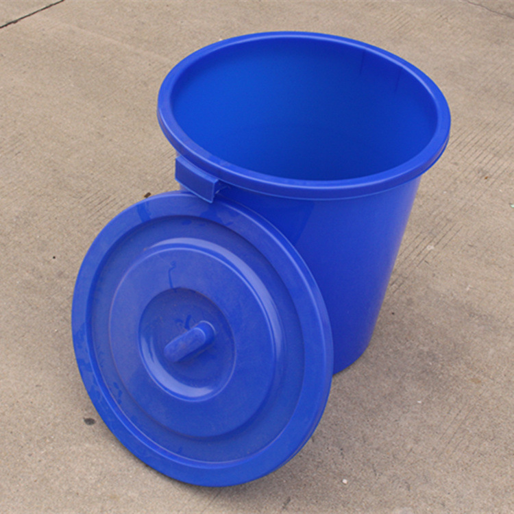 供应大水桶塑料水缸家用圆形储水桶100l蓄水缸白色带盖子胶桶批发