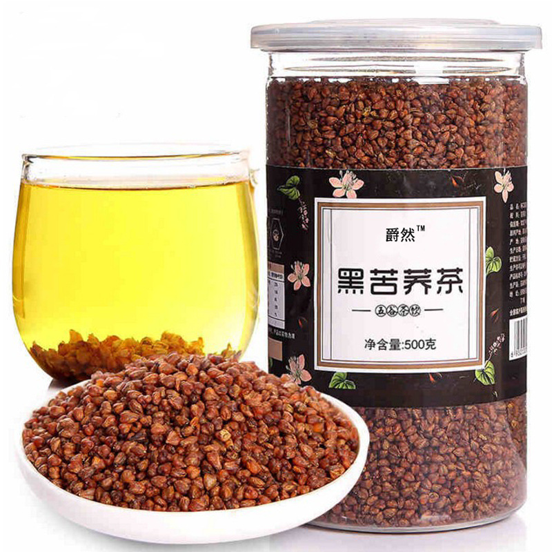 招商 黑苦荞茶500g罐装