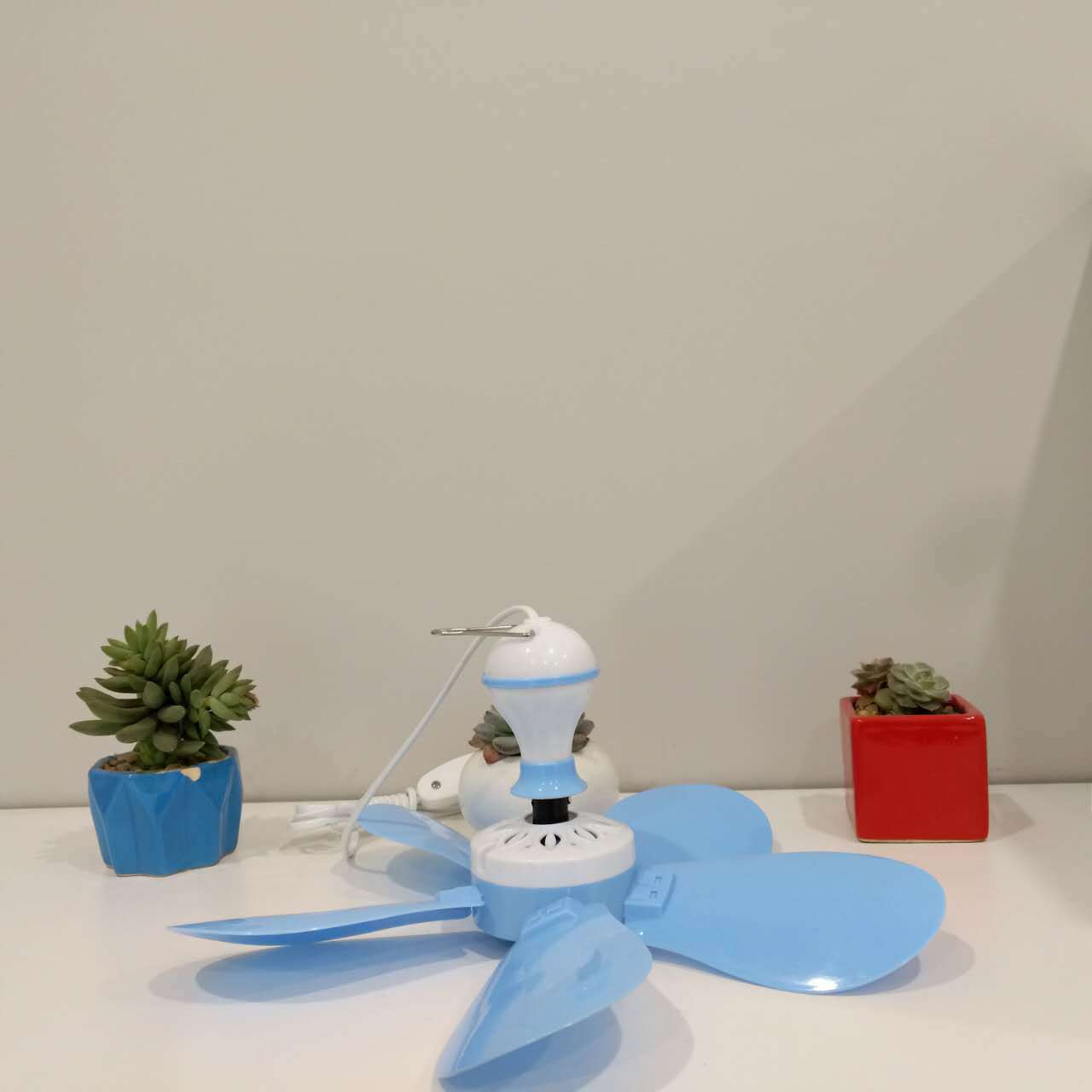 张力定时小吊扇蚊帐扇静音家用迷你微风吊扇学生宿舍床上微风扇