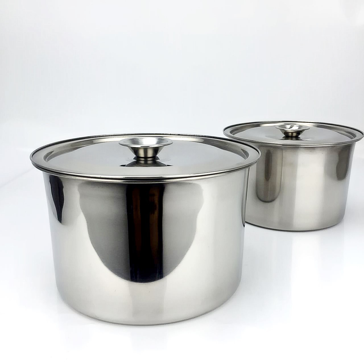 06特厚不锈钢味盅带盖加深 无磁特厚调料盆 工厂直销