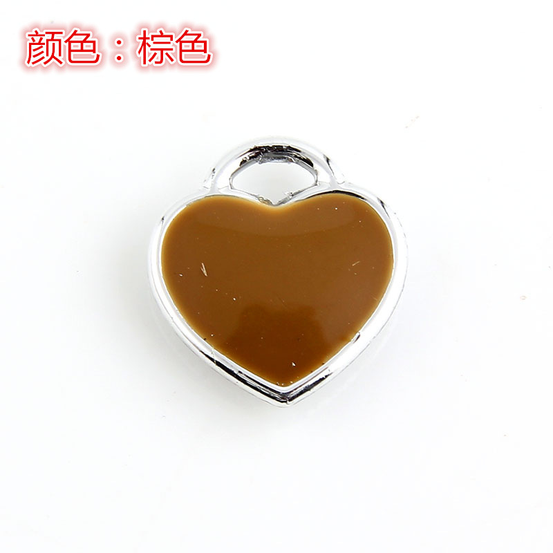 速卖通批发手工diy饰品配件 合金爱心滴油连接吊坠 首饰项链搭配