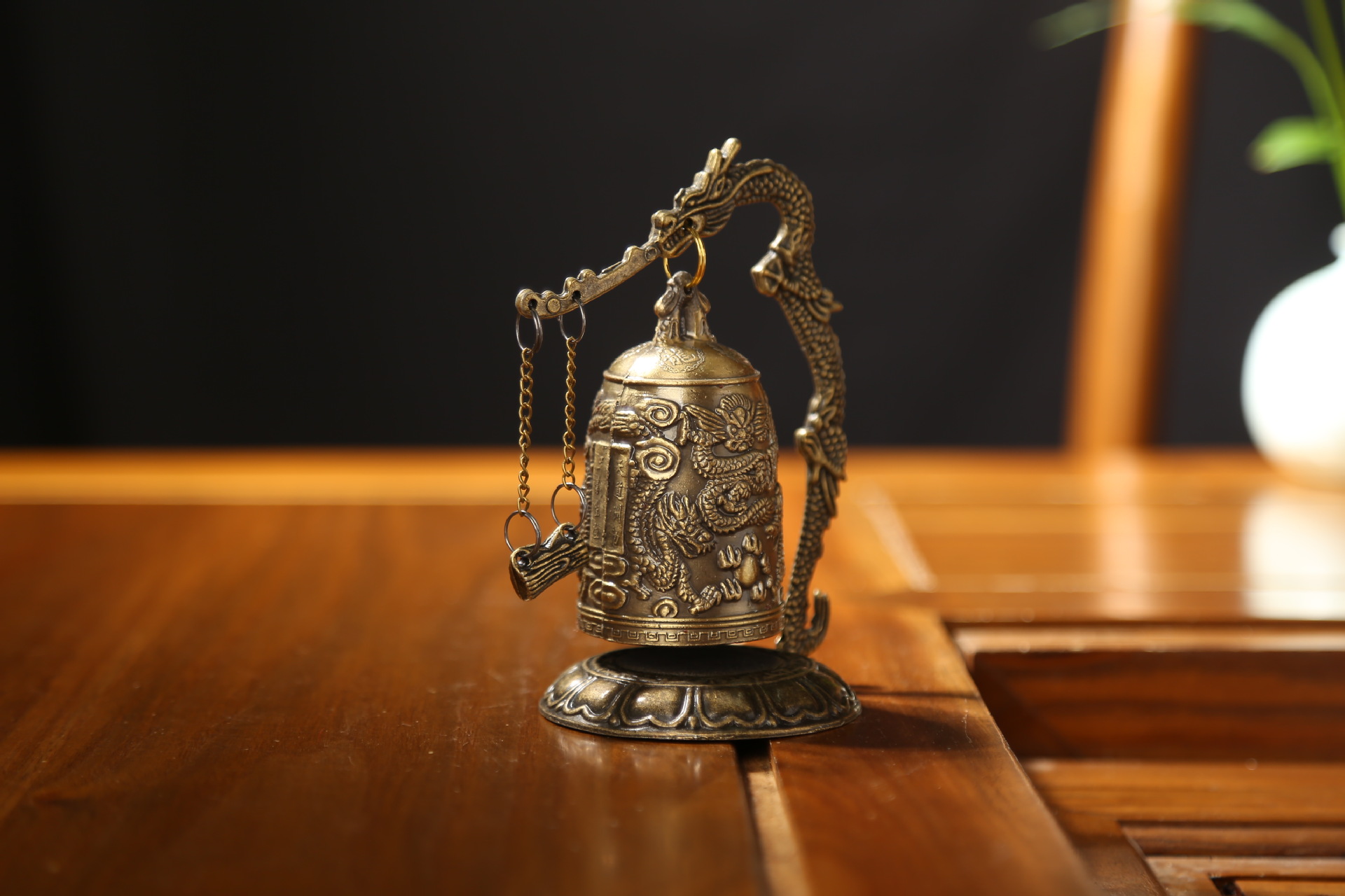 厂家直销 青铜器合金八卦编钟撞钟摆件 仿古旅游工艺品家居