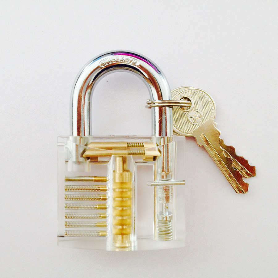 透明锁 练功锁透明锁六件套套装 水晶民用五金锁芯 支持定制