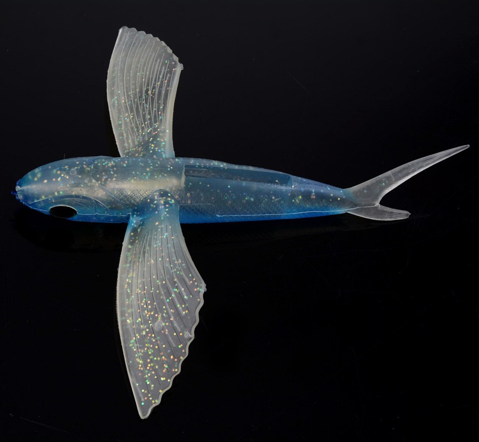 仿生鱼飞鱼 南油海钓软饵金枪鱼路亚鱼饵21cm/124g大翅膀鱼飞机鱼