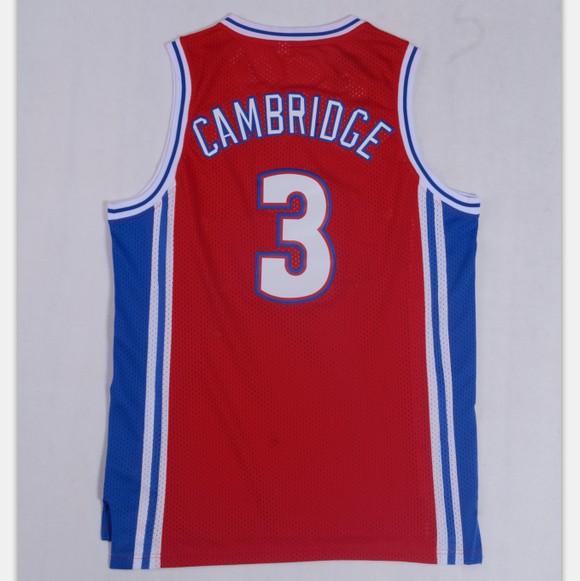 篮球服电影款3号 红色 白色 球衣刺绣网眼背心球服训练服