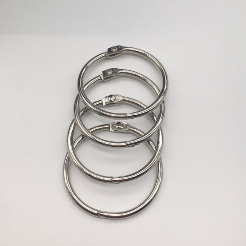 厂家供应优质圆环 2.2*20mm可开口调节铁圈 书圈卡扣批发