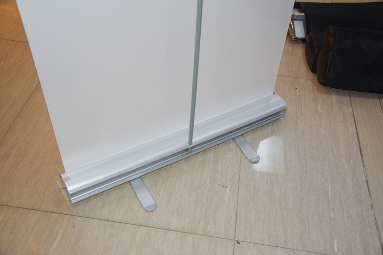 加厚铝合金蓝袋易拉宝80x200广告展示架海报架挂画架x展架广告牌