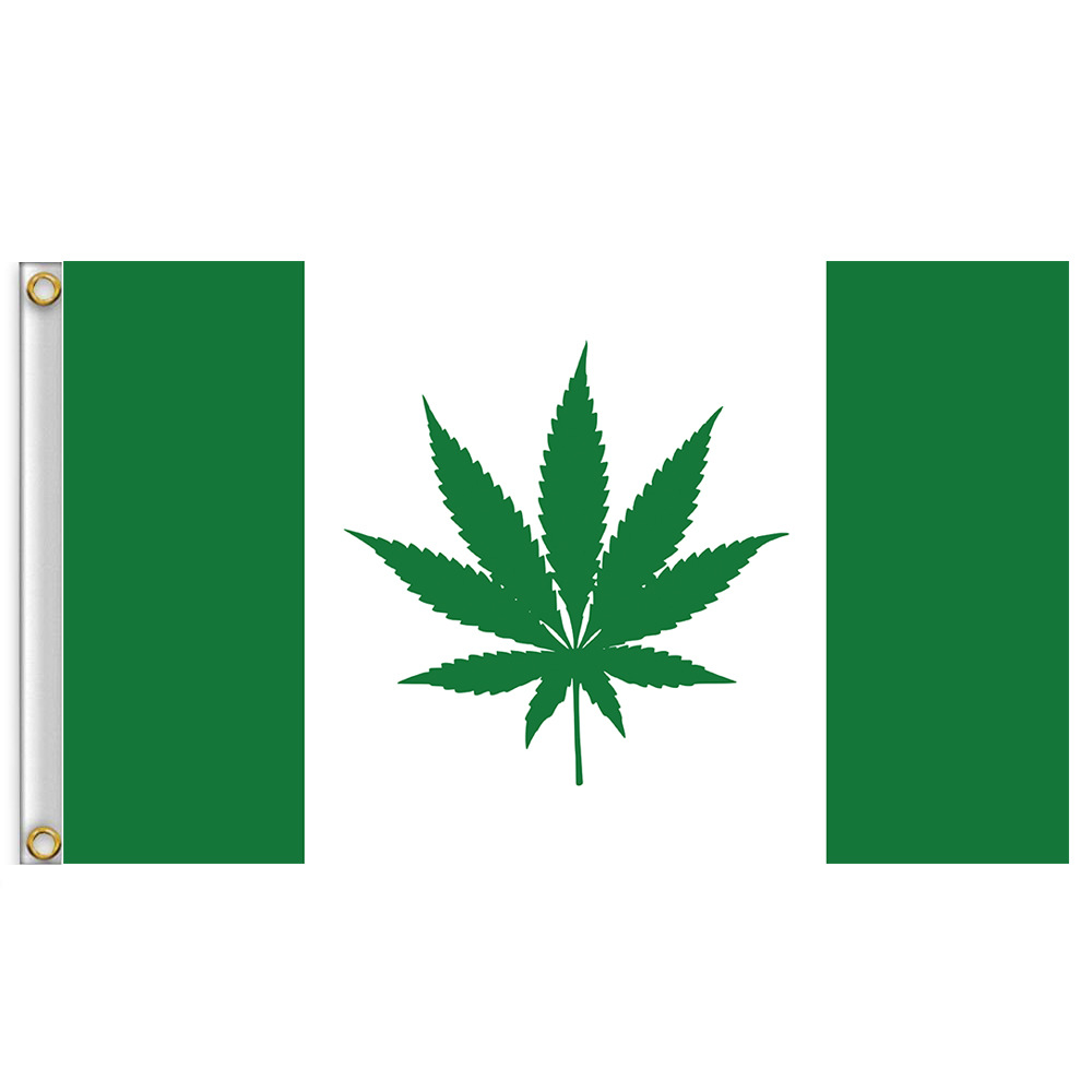 加拿大麻叶 旗 挂布 90x150cm canada marijuana flag