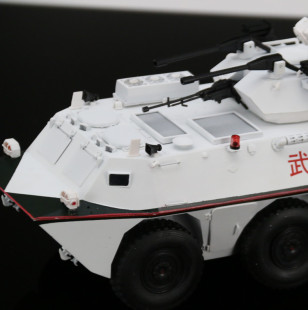 退伍老兵模型礼品 wj03b 防暴车 模型1:24 轮式装甲车模型