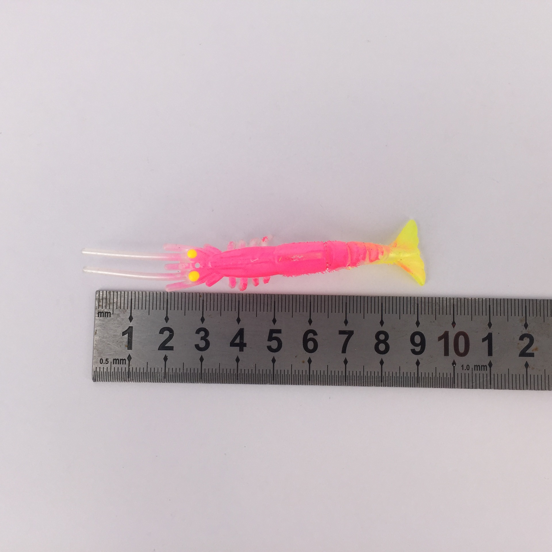 9cm渔具钓具路亚假饵软饵仿生饵多节虾夹布虾