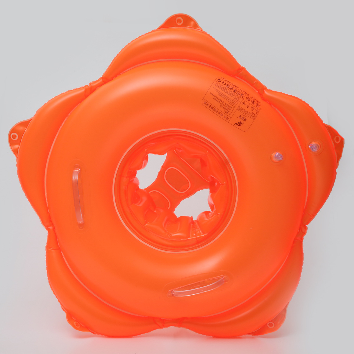 花瓣儿童坐圈宝贝游泳圈婴幼儿座圈浮圈腋下圈充气底加厚带把手